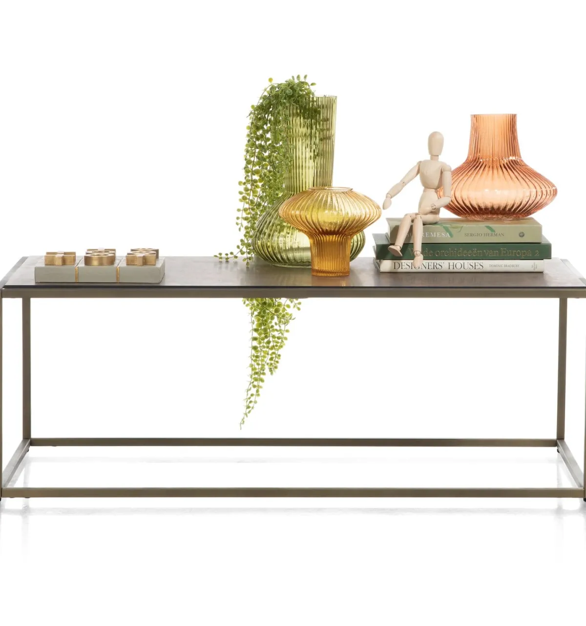 Clearance XOOON Stand Up salontafel in de kleur Goud - COCOmaison