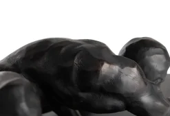 XOOON Stretching beeld H19cm in de kleur Zwart - COCOmaison