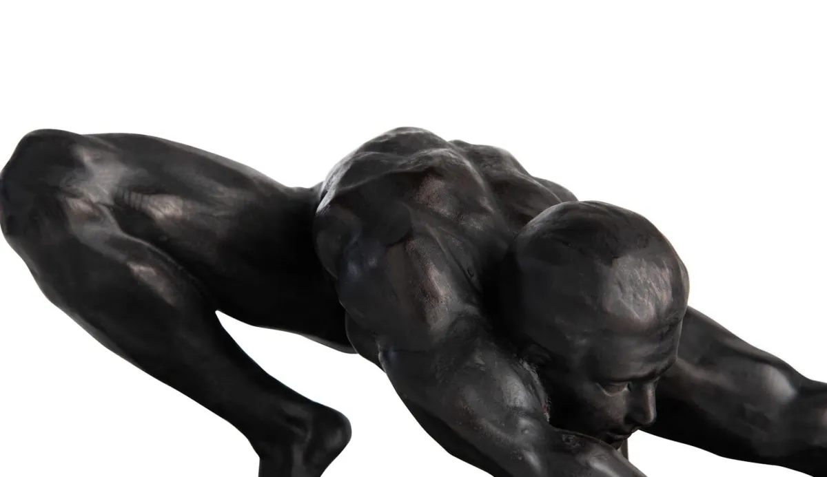 XOOON Stretching beeld H19cm in de kleur Zwart - COCOmaison