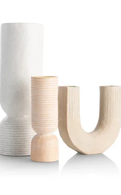 Hot XOOON Suze vaas H16cm in de kleur Beige - COCOmaison