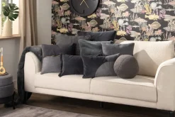 Hot XOOON Timeless Evie kussen 45x45cm in de kleur Antraciet - COCOmaison