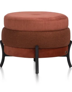 Clearance XOOON Timeless Macaron poef H43cm in de kleur Koper - COCOmaison