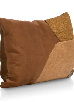 Online XOOON Timeless Scarlett kussen in de kleur Geel - COCOmaison