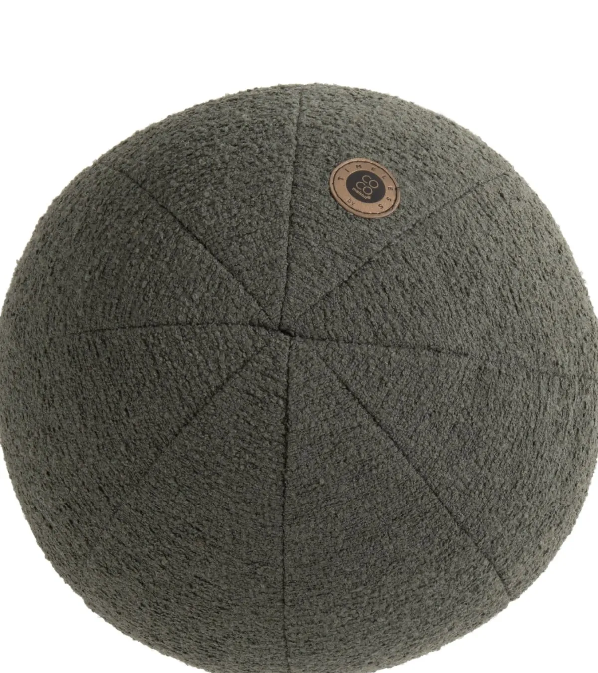 New XOOON Timeless Scott kussen dia 25cm in de kleur Olijf - COCOmaison