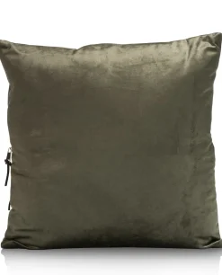 Discount XOOON Timeless Sofia kussen 45x45cm in de kleur Olijf - COCOmaison