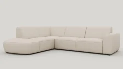 Best XOOON Tineo, hoekbank links - Livigno - Creme