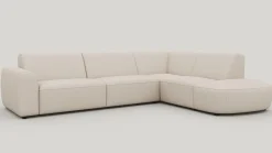 Discount XOOON Tineo, hoekbank rechts - Livigno - Creme