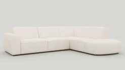 Clearance XOOON Tineo, hoekbank rechts - Ponti - Creme