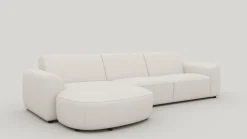 Outlet XOOON Tineo, loungebank links - Livigno - Kiezel