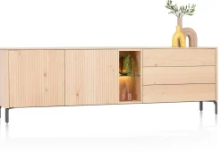 Clearance XOOON Trenton dressoir 240 cm - 2-deuren in de kleur Naturel -