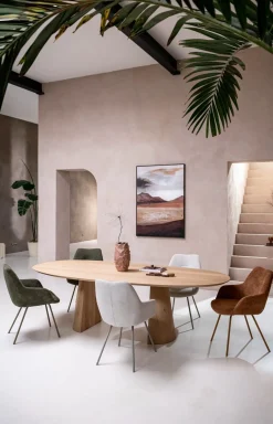 Clearance XOOON Trenton eetkamertafel 270 x 120 cm in de kleur Naturel -