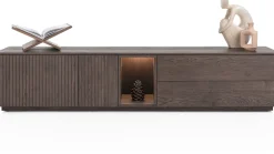 Best XOOON Trenton, lowboard 210 cm - 2-deuren + 2-laden + 1-niche - Clay