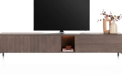 XOOON Trenton, Lowboard 270 cm. - 2-deuren + 2-laden + 1-niche - Clay