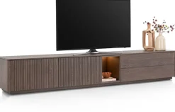 XOOON Trenton, Lowboard 270 cm. - 2-deuren + 2-laden + 1-niche - Clay