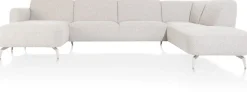 Outlet XOOON Twist, Longchair links - 2,5 zits zonder armen - ottomane rechts