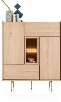 Best XOOON Valgard highboard 120 cm - 2-deuren (+ LED) -