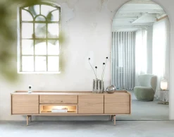 Hot XOOON Valgard lowboard 190 cm - 3-deuren (+ LED) -