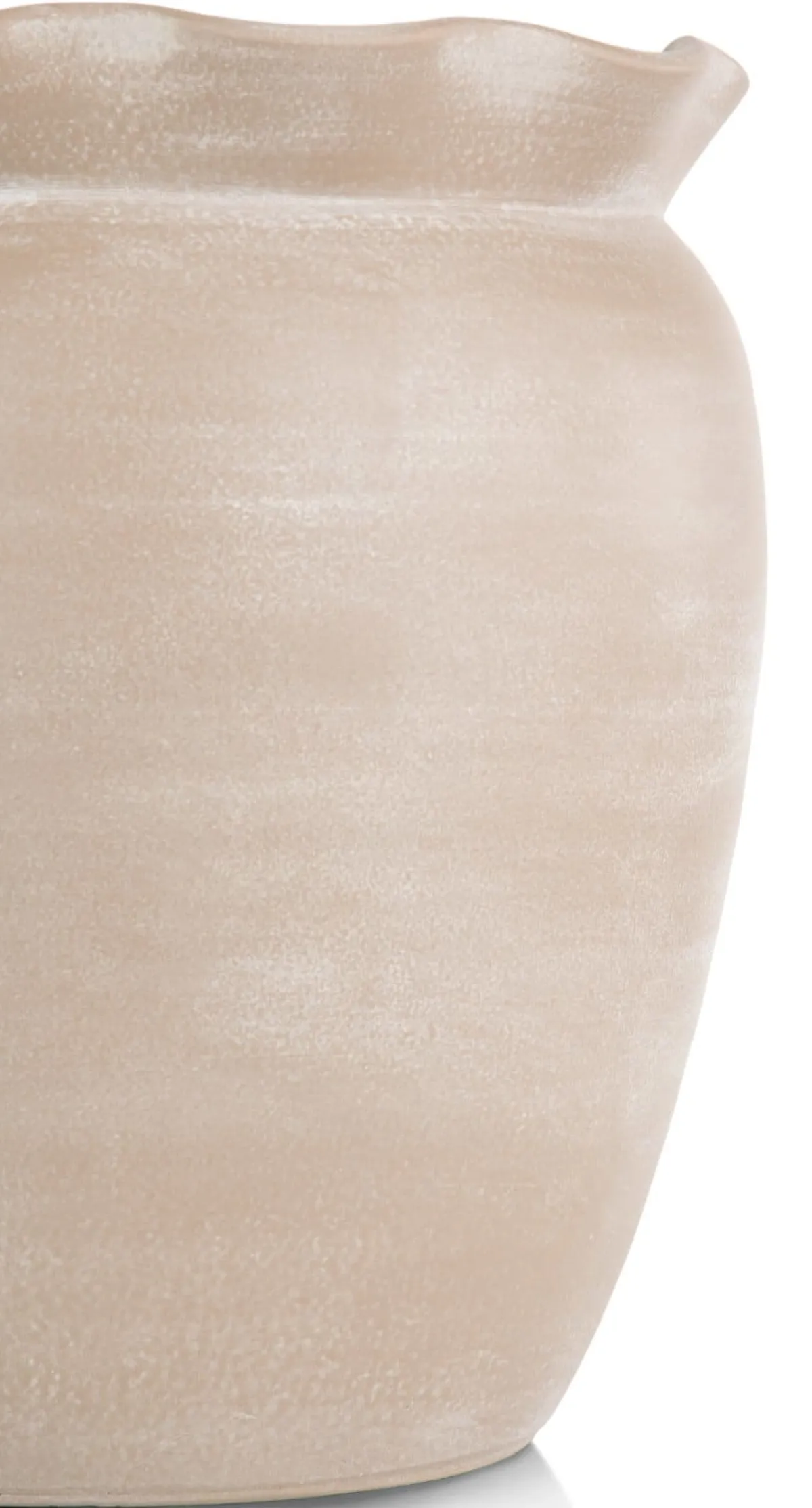 Sale XOOON Wave pot H40cm in de kleur Beige - COCOmaison