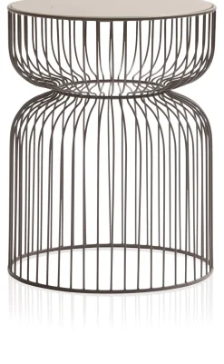 Online XOOON Zina bijzettafel (H45cm) in de kleur Taupe - COCOmaison